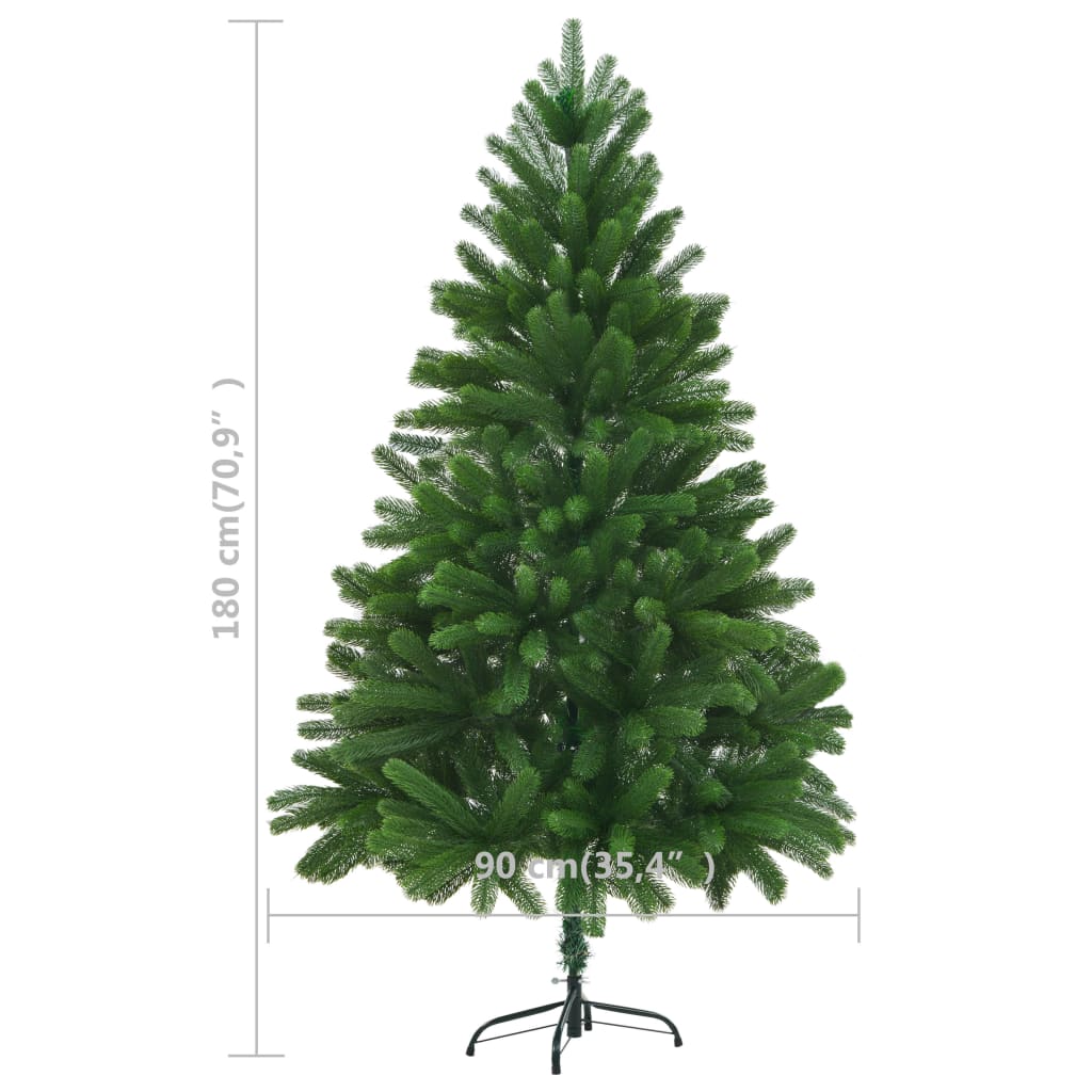 Kunstkerstboom met levensechte naalden 180 cm groen