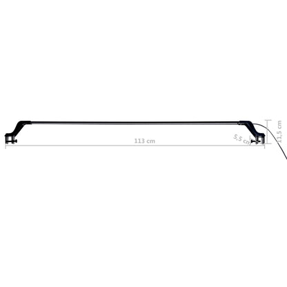 Aquariumlamp met klemmen LED 115-130 cm blauw en wit