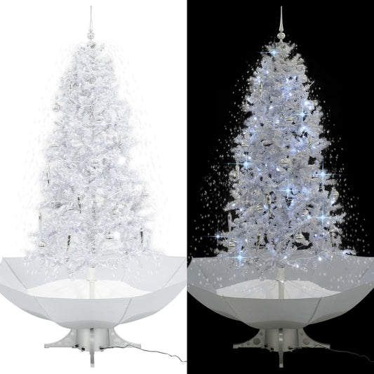 Christmas tree snowing with umbrella base 190 cm white