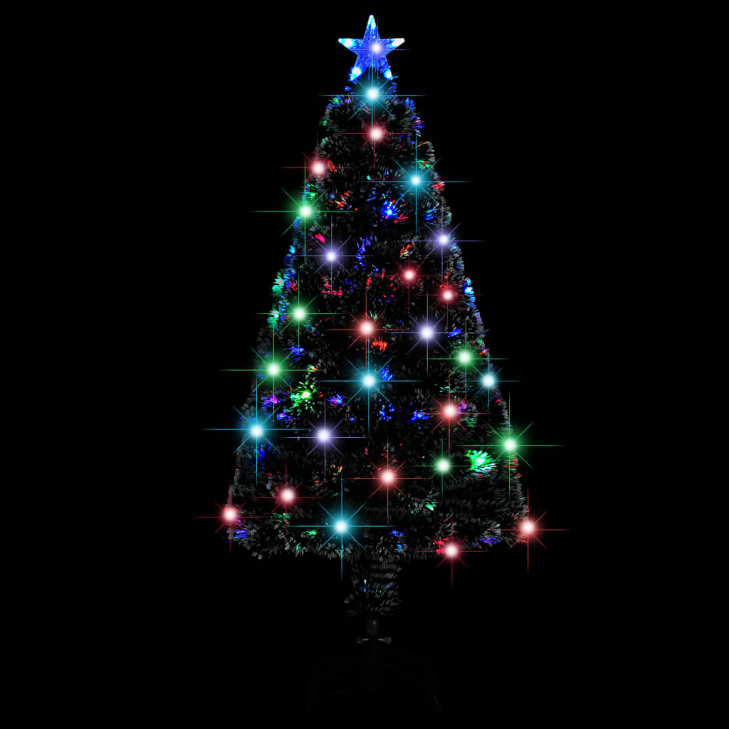 Kerstboom met LED en standaard 120 cm glasvezel