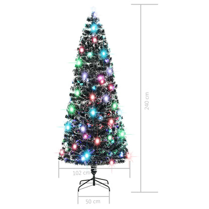 Kerstboom met LED en standaard 240 cm glasvezel