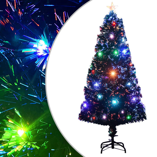 Kerstboom met LED en standaard 120 cm glasvezel