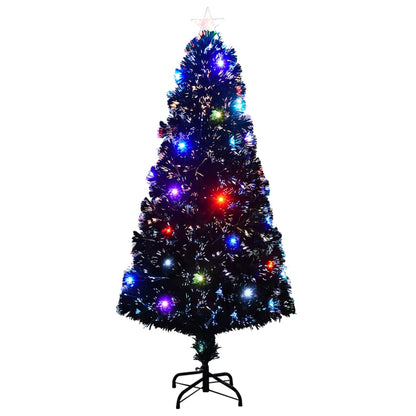 Kerstboom met LED en standaard 150 cm glasvezel