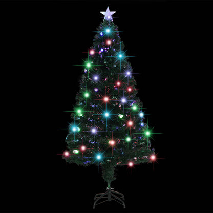 Kerstboom met LED en standaard 150 cm glasvezel