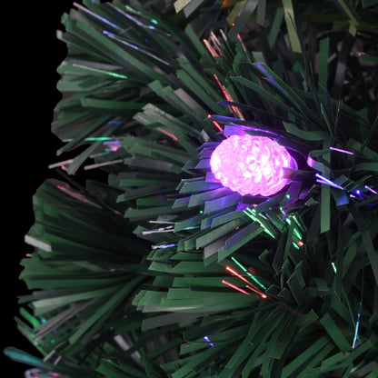 Kerstboom met LED en standaard 150 cm glasvezel