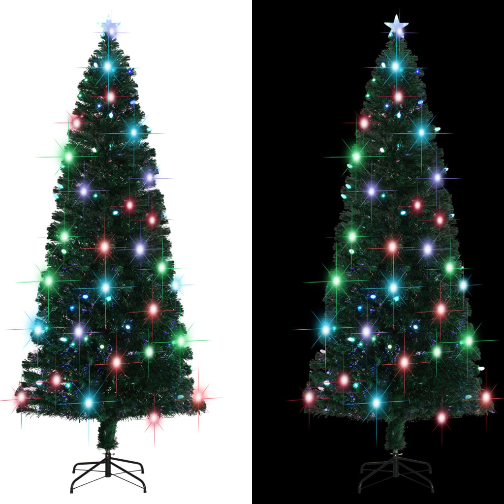 Kerstboom met LED en standaard 240 cm glasvezel