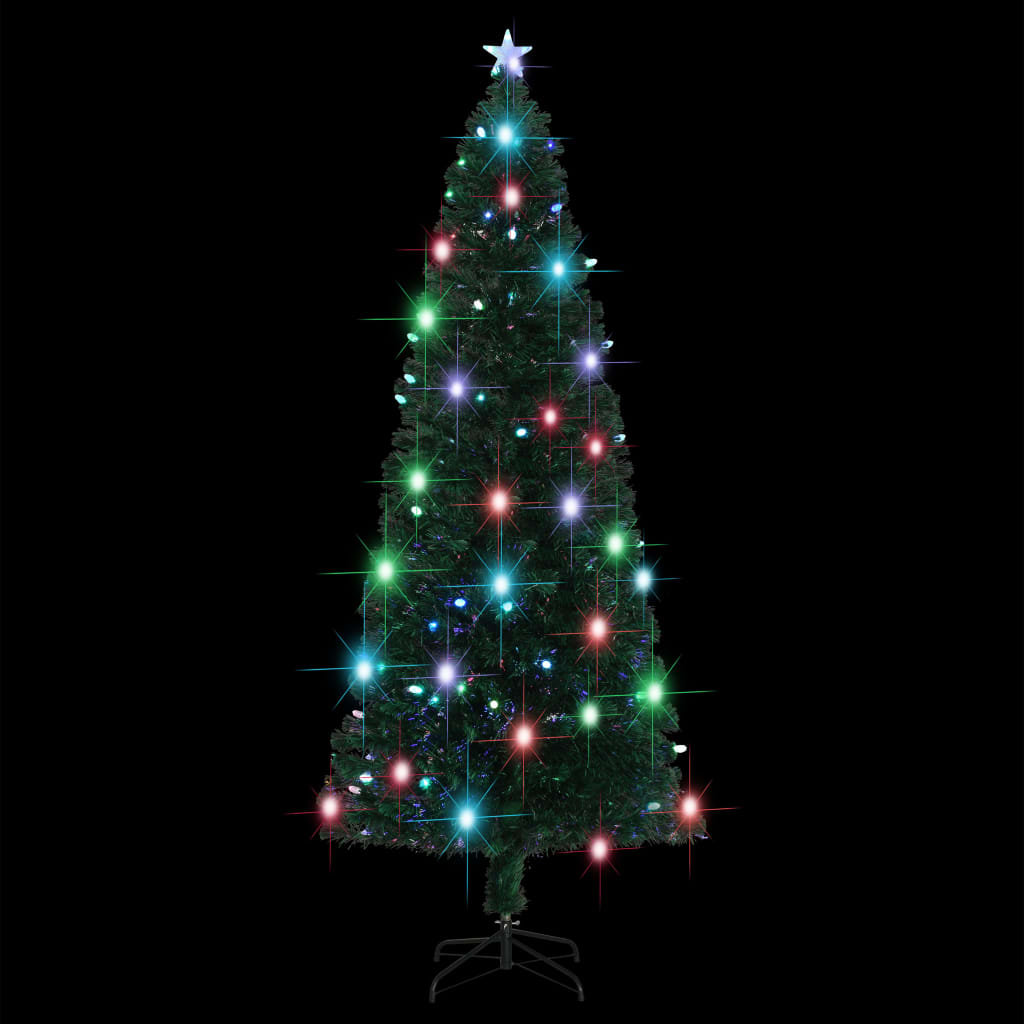 Kerstboom met LED en standaard 240 cm glasvezel