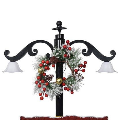 Kerstboom sneeuwend met paraplubasis 170 cm PVC blauw