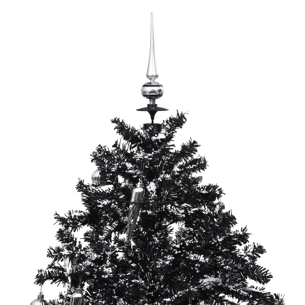 Weihnachtsbaum schneit mit Schirmständer 170 cm PVC schwarz