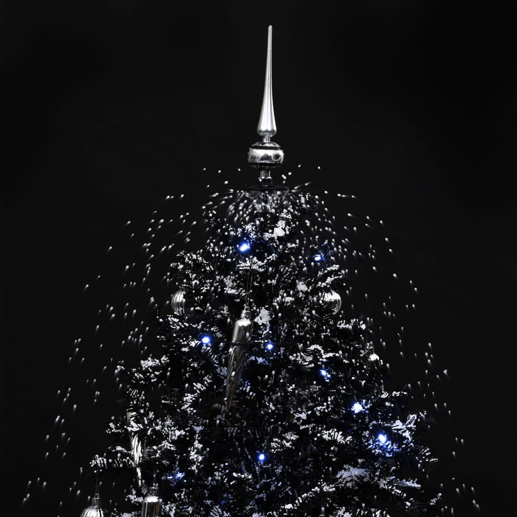 Weihnachtsbaum schneit mit Schirmständer 170 cm PVC schwarz