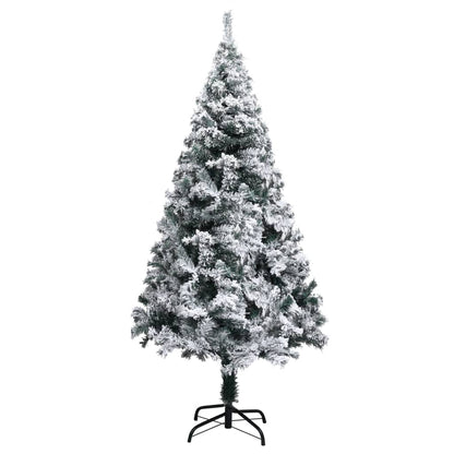 Künstlicher Weihnachtsbaum mit Schnee 150 cm grün