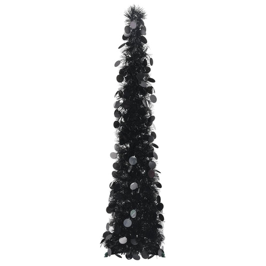 Künstlicher Weihnachtsbaum Pop-Up 120 cm PET schwarz