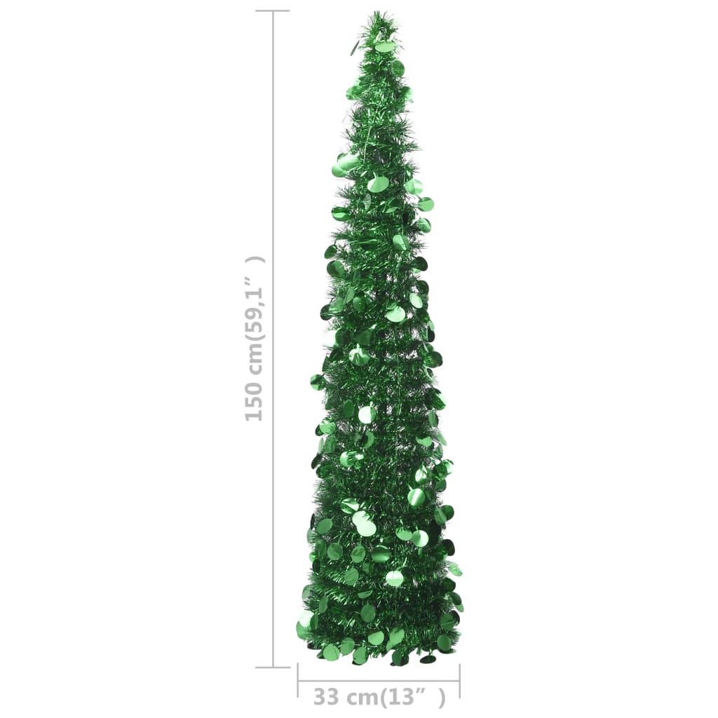 Künstlicher Weihnachtsbaum Pop-Up 150 cm PET grün