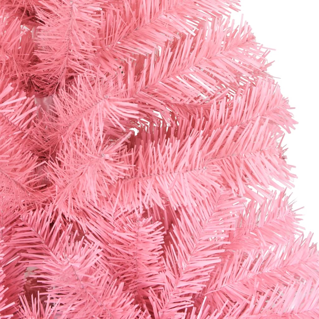 Künstlicher Weihnachtsbaum mit Ständer 210 cm PVC rosa