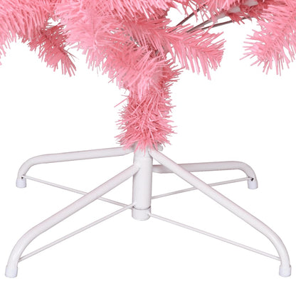 Künstlicher Weihnachtsbaum mit Ständer 210 cm PVC rosa