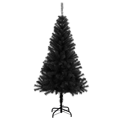 Kunstkerstboom met standaard 150 cm PVC zwart