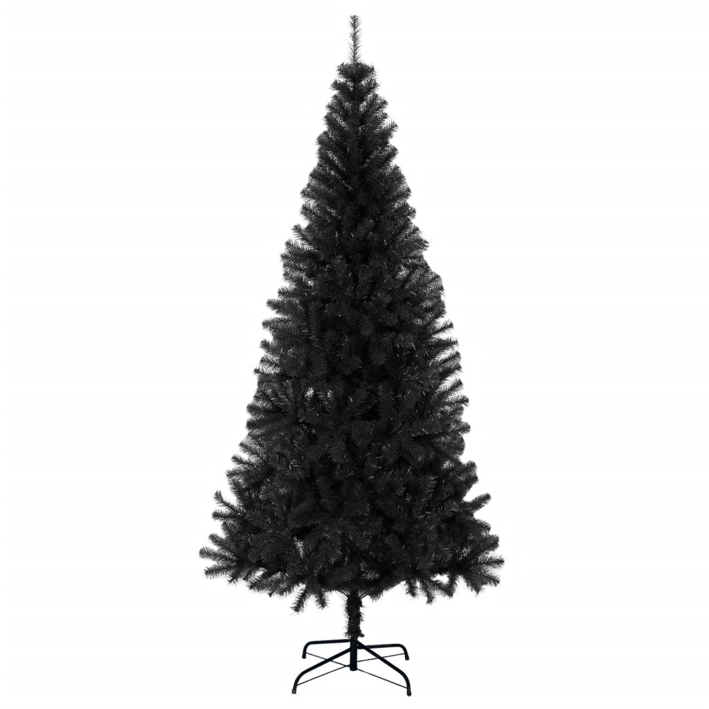 Künstlicher Weihnachtsbaum mit Ständer 180 cm PVC schwarz