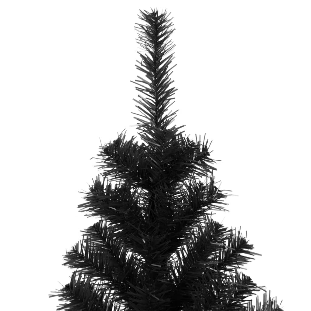 Künstlicher Weihnachtsbaum mit Ständer 180 cm PVC schwarz