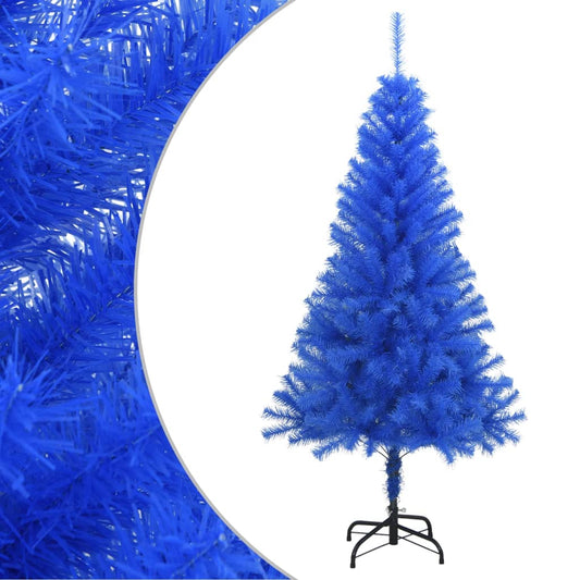 Artificial Christmas tree with stand 150 cm PVC blue