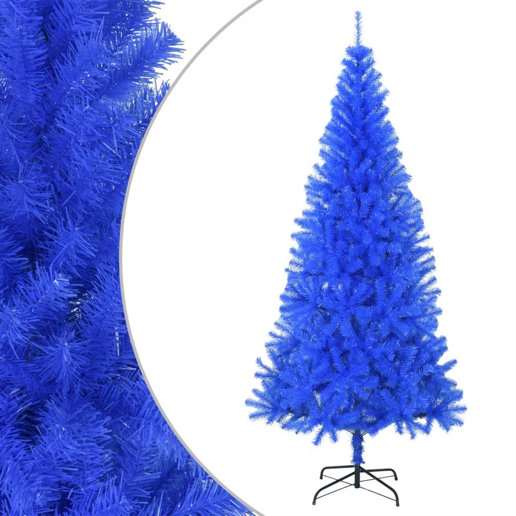 Kunstkerstboom met standaard 210 cm PVC blauw