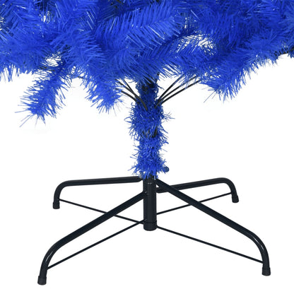 Kunstkerstboom met standaard 210 cm PVC blauw