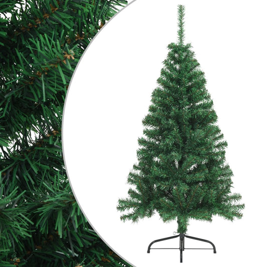 Künstlicher Weihnachtsbaum mit Stammhälfte 150 cm PVC grün