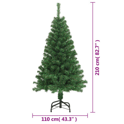 Künstlicher Weihnachtsbaum mit dicken Zweigen 210 cm PVC grün