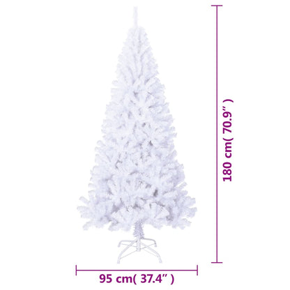 Kunstkerstboom met dikke takken 180 cm PVC wit