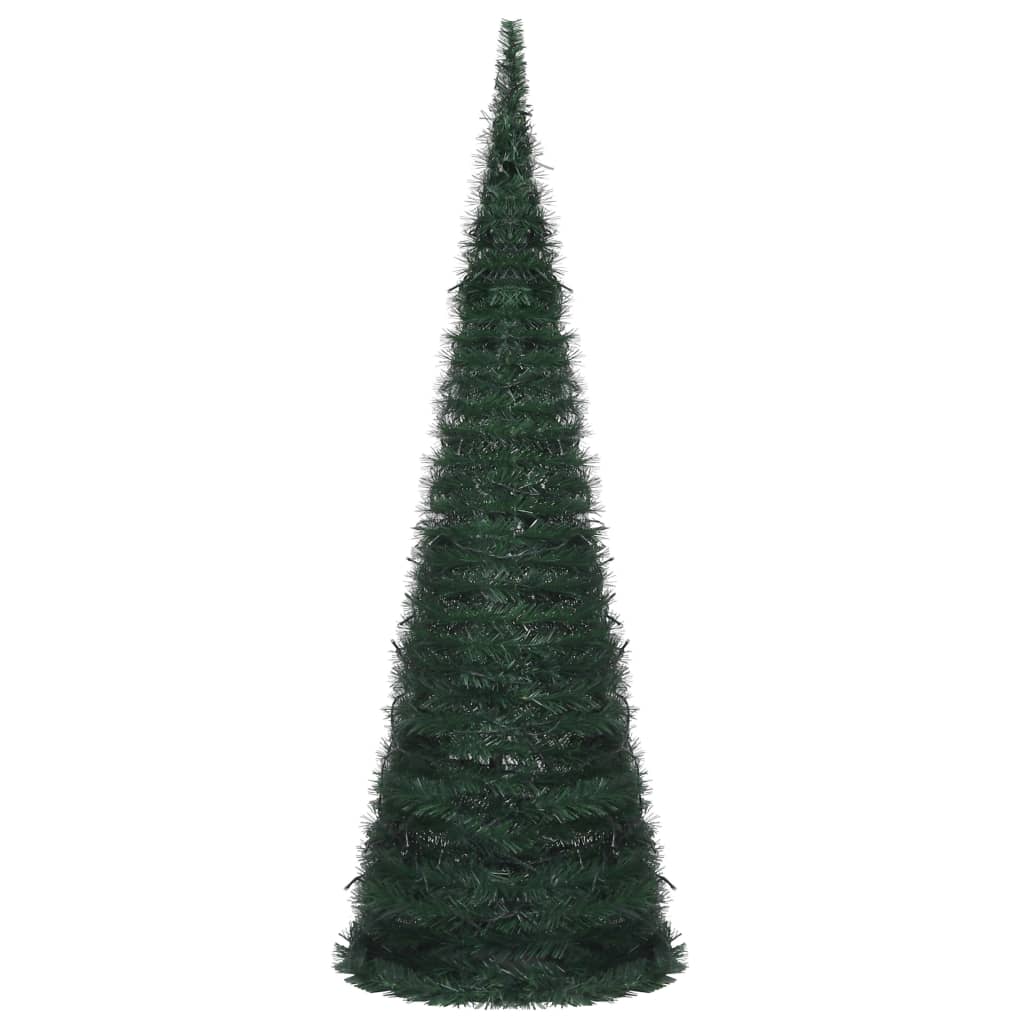 Künstlicher Weihnachtsbaum mit Lichtern Pop-Up 180 cm grün