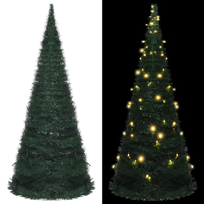 Kunstkerstboom met verlichting pop-up 210 cm groen