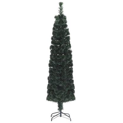 Kunstkerstboom met standaard smal 210 cm glasvezel