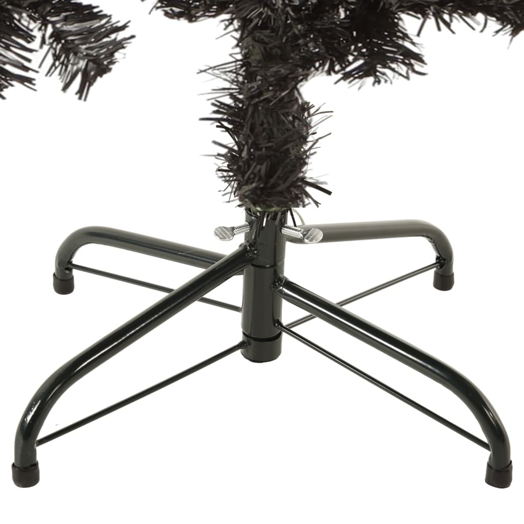 Weihnachtsbaum schmal 150 cm schwarz