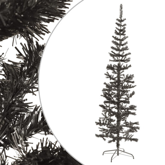 Christmas tree narrow 210 cm black