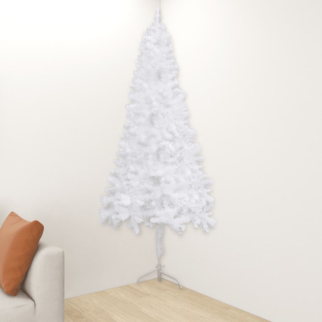 Künstlicher Weihnachtsbaum Ecke 150 cm PVC weiß