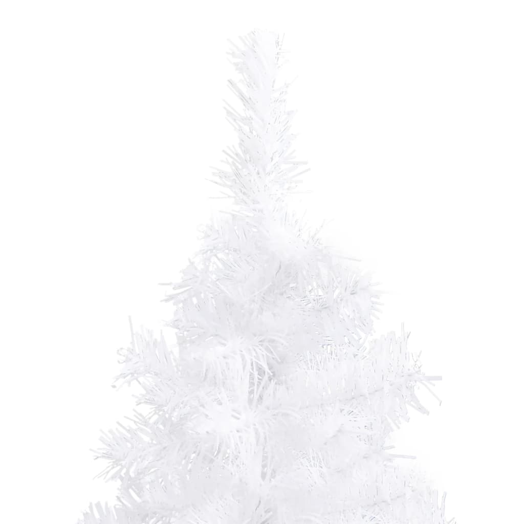 Kunstkerstboom hoek 240 cm PVC wit