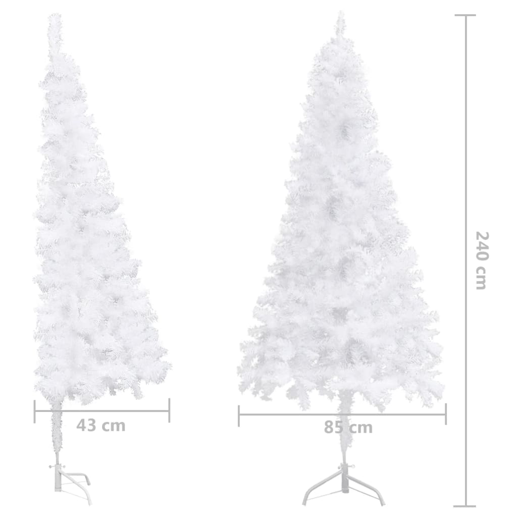 Künstlicher Weihnachtsbaum Ecke 240 cm PVC weiß