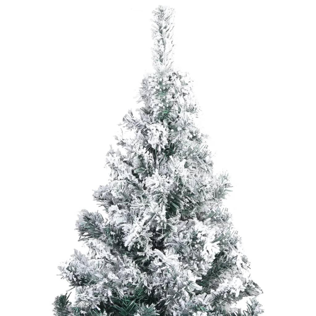 Kunstkerstboom met sneeuwvlokken 300 cm PVC groen