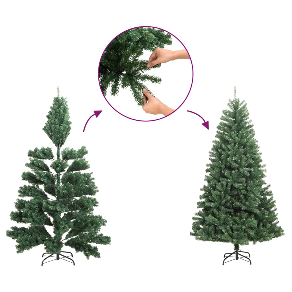 Künstlicher Weihnachtsbaum mit Ständer 150 cm PET grün