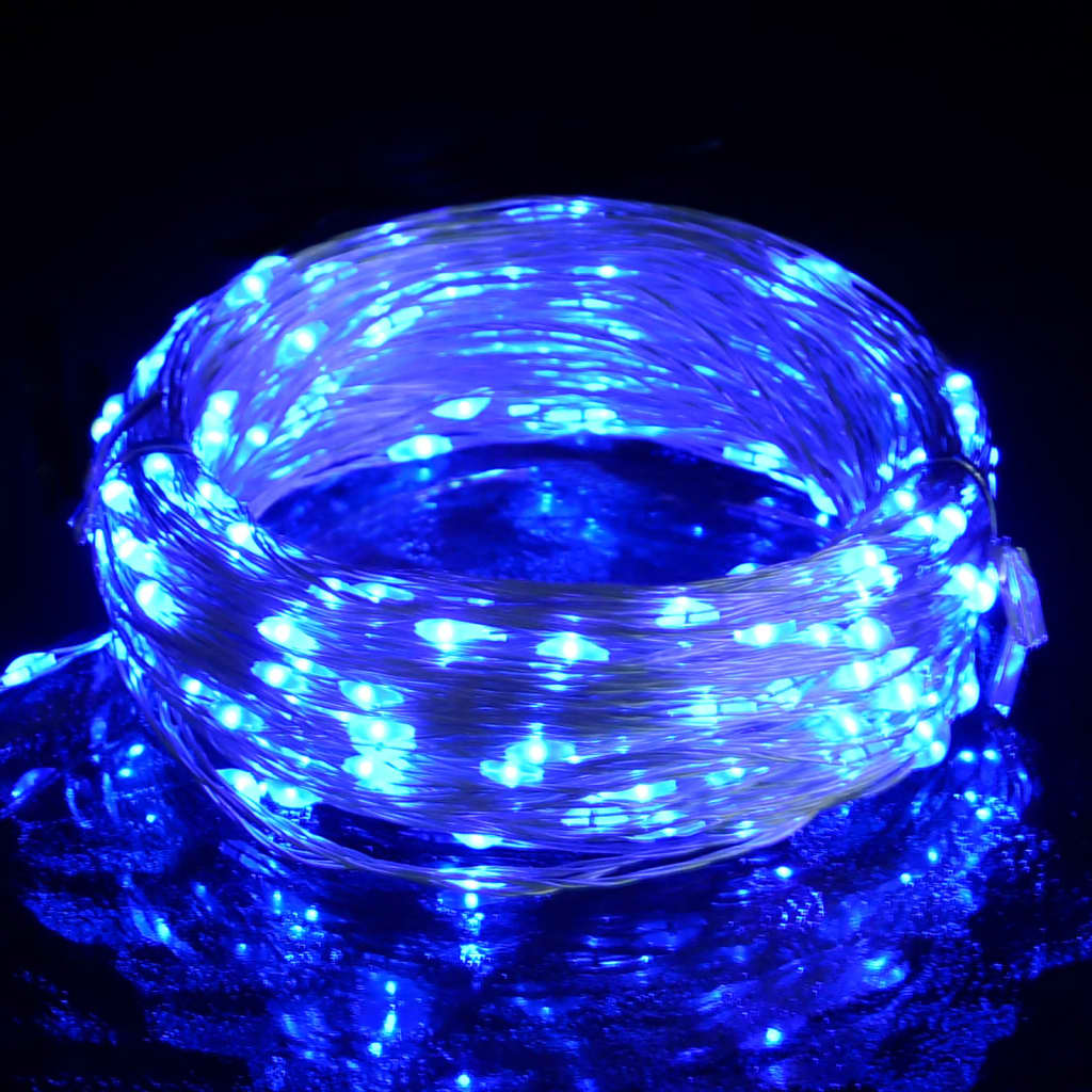 Lichterkette mit 300 LEDs 30 m blau