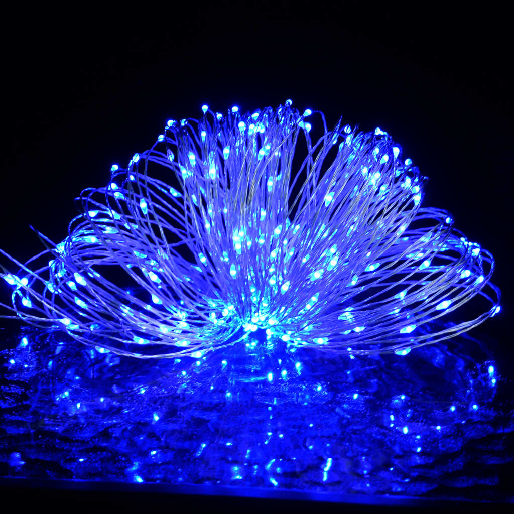 Lichterkette mit 300 LEDs 30 m blau