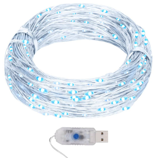 Light string with 400 microLEDs cold white 8 functions 40 m