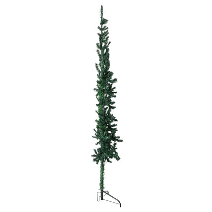 Kunstkerstboom half met standaard smal 180 cm groen