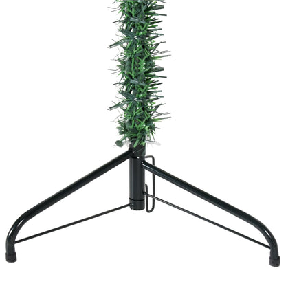 Kunstkerstboom half met standaard smal 180 cm groen