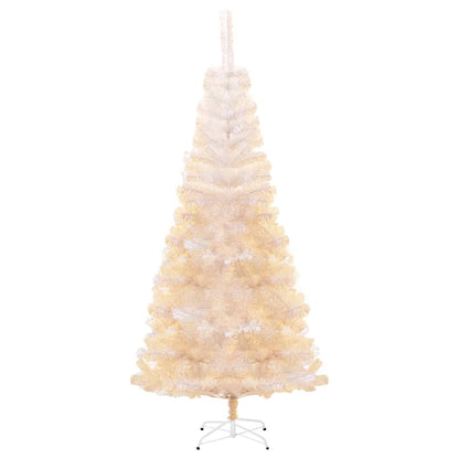 Künstlicher Weihnachtsbaum mit schillernden Enden 180 cm PVC weiß