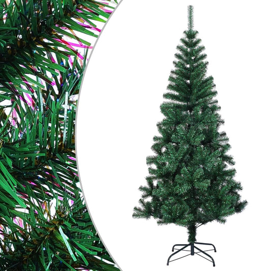 Künstlicher Weihnachtsbaum mit schillernden Enden 210 cm PVC grün