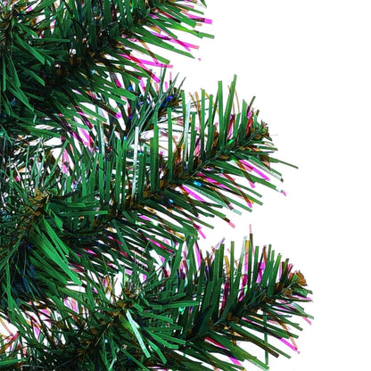 Künstlicher Weihnachtsbaum mit schillernden Enden 210 cm PVC grün