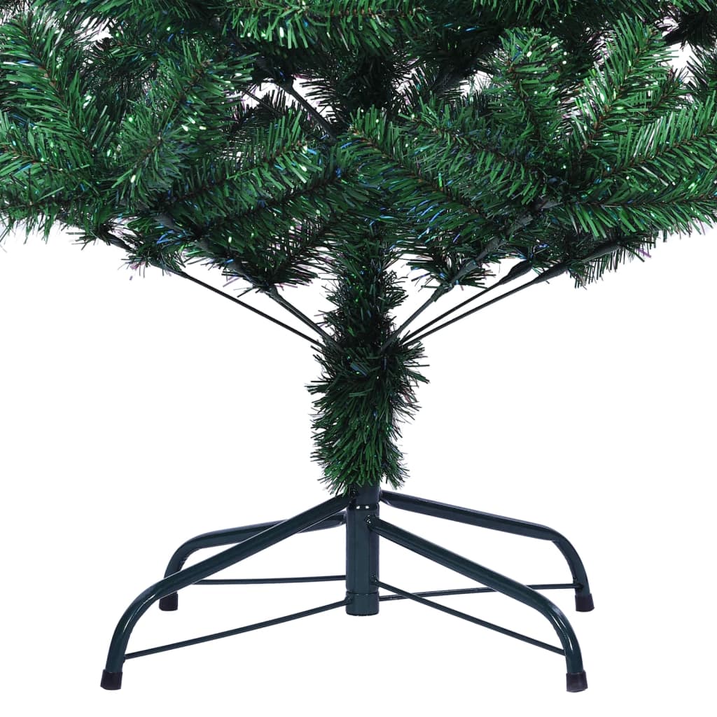 Künstlicher Weihnachtsbaum mit schillernden Enden 210 cm PVC grün