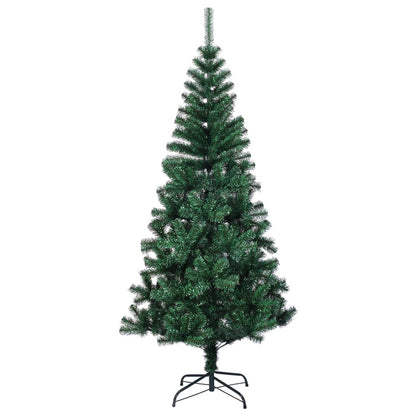 Kunstkerstboom met iriserende uiteinden 240 cm PVC groen