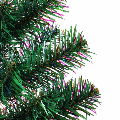 Kunstkerstboom met iriserende uiteinden 240 cm PVC groen