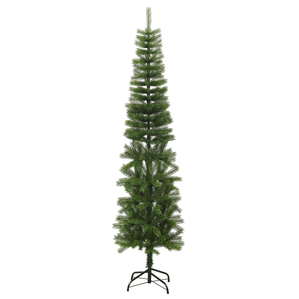 Kunstkerstboom met standaard smal 240 cm PE